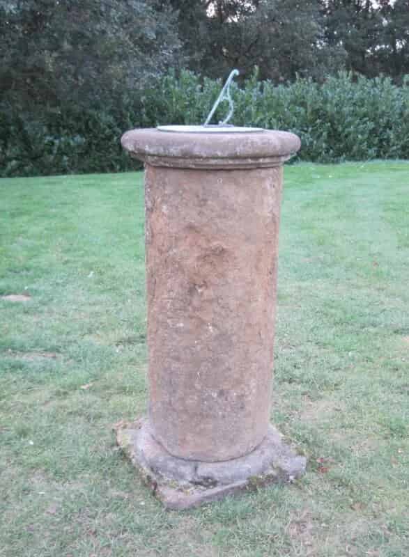 Antique Hand Carved Stone Sundial