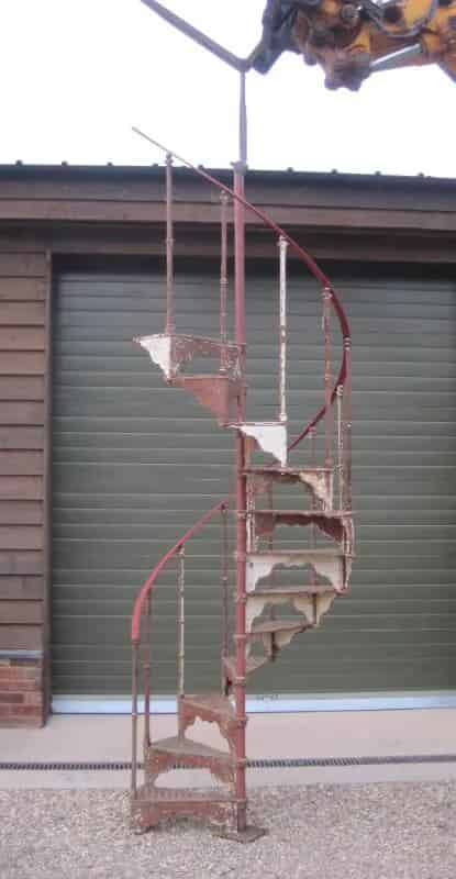 Reclaimed Antique Cast Iron Spiral Staircase
