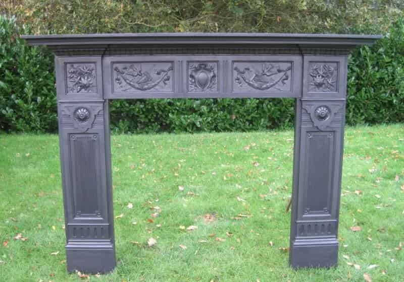 Antique Reclaimed Cast Iron Fire Surround
