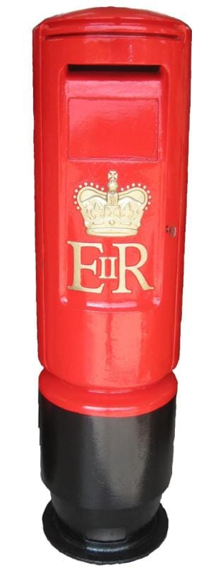 Original Antique Royal Mail Red Bullet Style Pillar Box - 4806