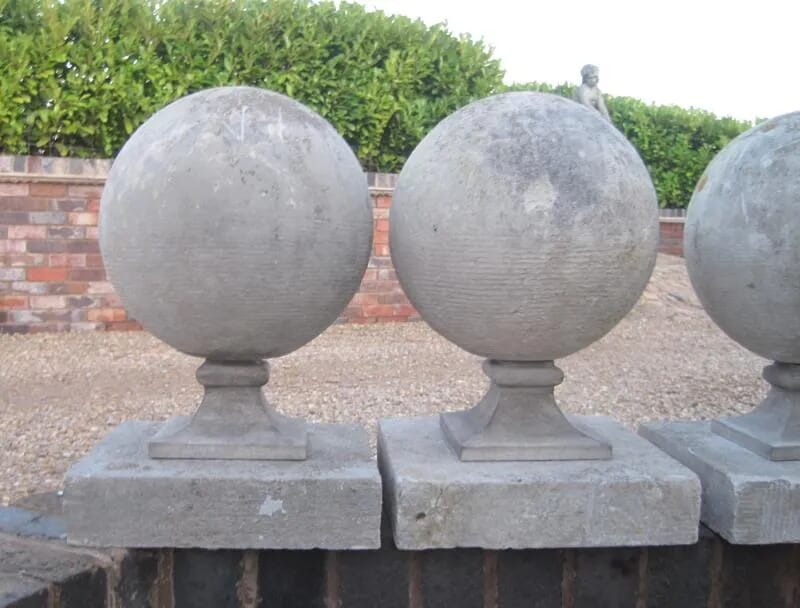 Pair of Portland Stone Gate Pier Finials - 5633A