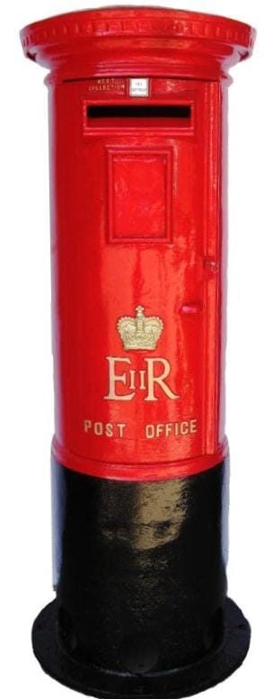 Original Cast Iron Royal Mail Pillar Box - 5607