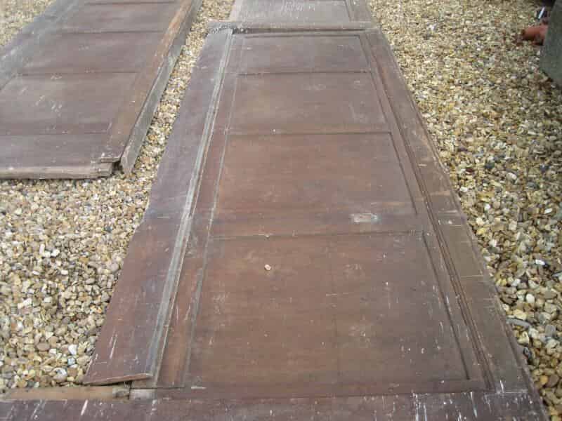 3 Lengths of Victorian Antique Reclaimed Pine Dado Wall Panelling