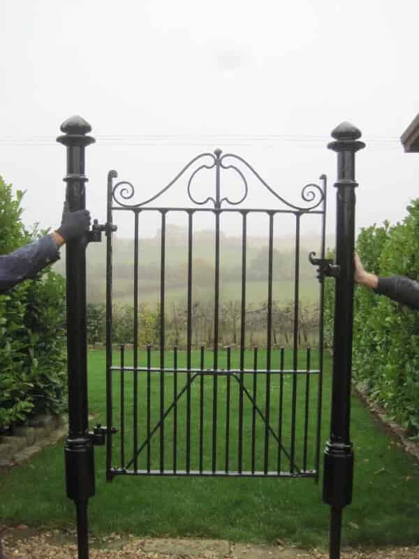Arts and Crafts Pedestrian Gate and pair of Posts