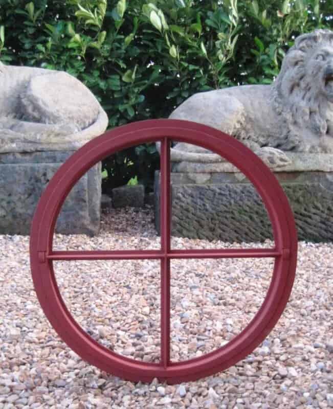 Antique Cast Iron Round Window Frame