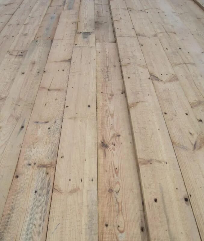 Antique Reclaimed Pine Floorboards 5" Wide - 5896
