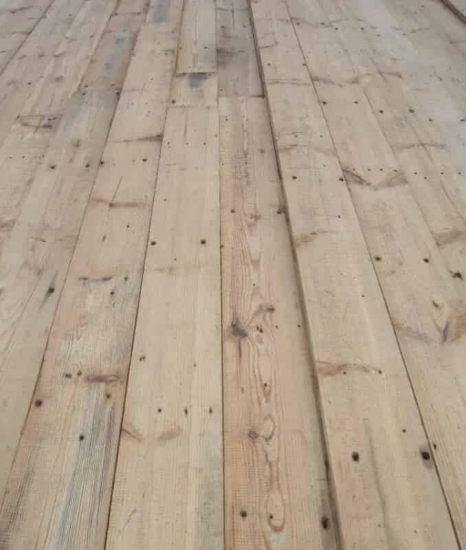 Antique Reclaimed Pine Square Edged Floorboards