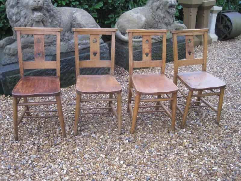 Reclaimed Antique Victorian Church Chairs