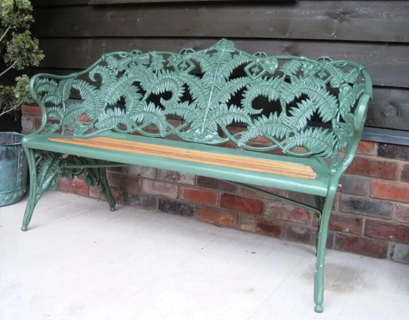 Coalbrookdale Fern and Blackberry Pattern Garden Bench - 5618a