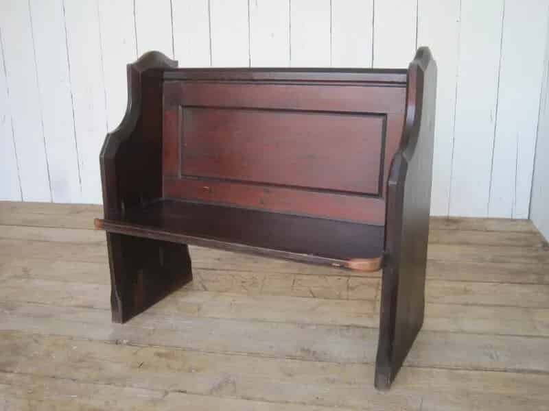 Antique Pitch Pine Church Pew