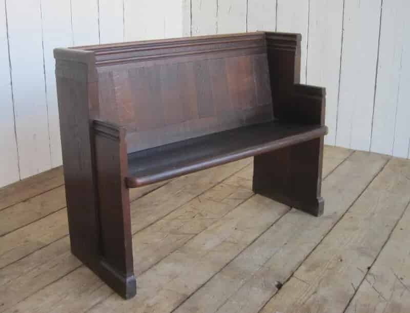 Antique Oak Church Pew
