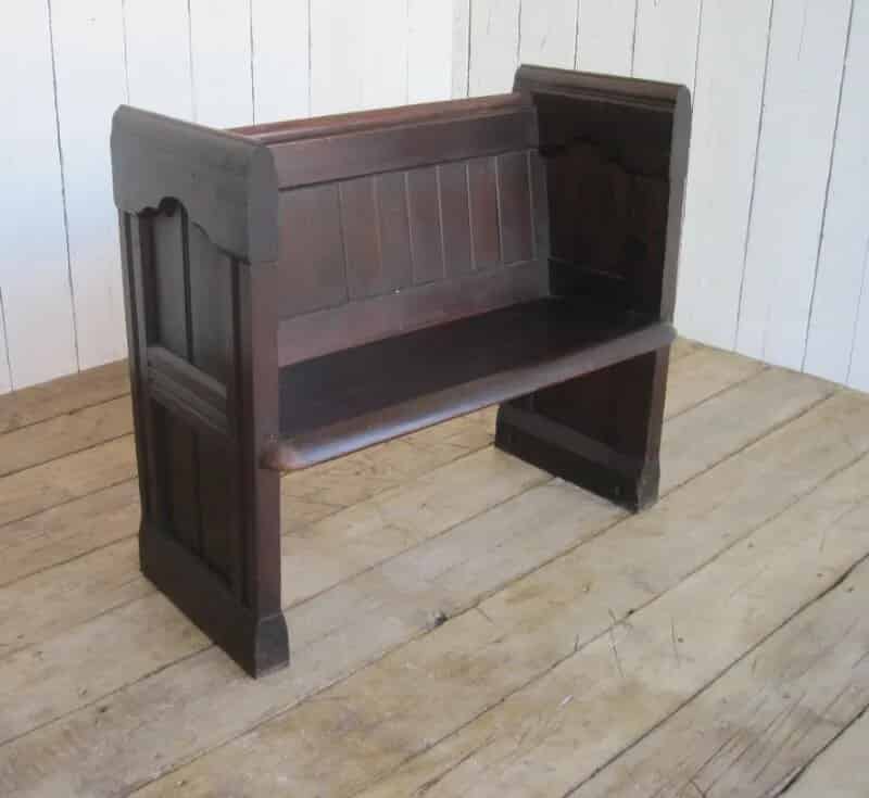 Antique Pitch Pine Church Pew
