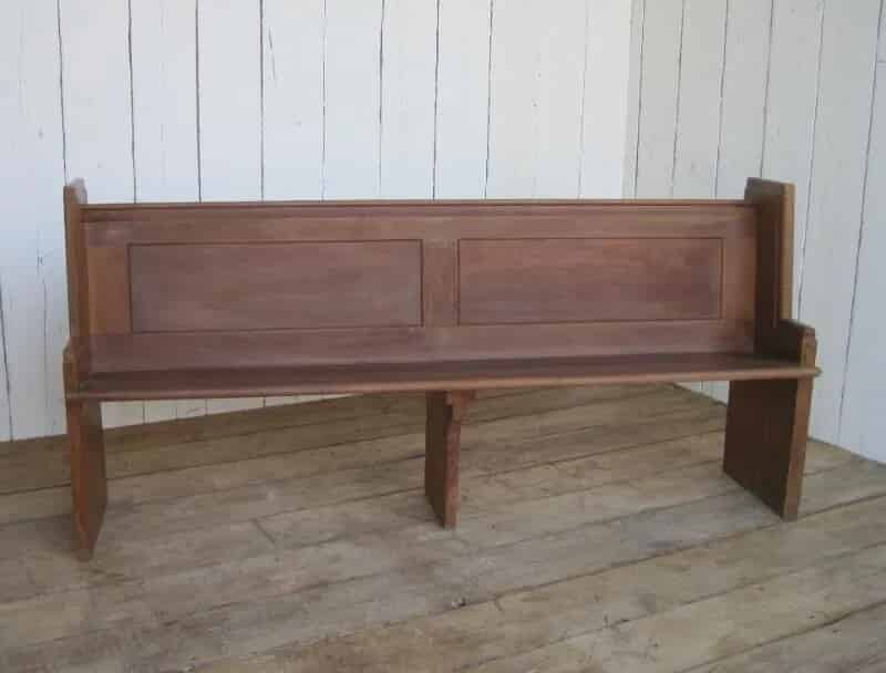 Antique Pine Church Pew