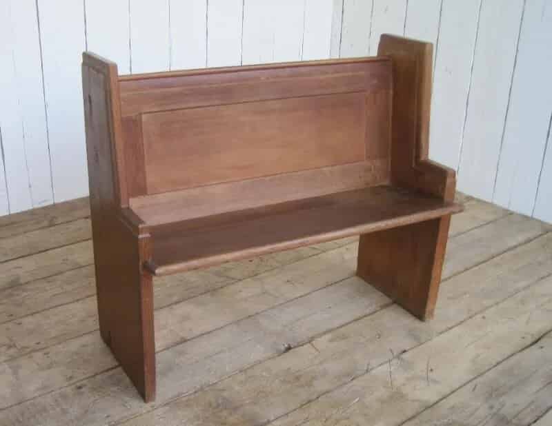 Antique Pine Church Pew
