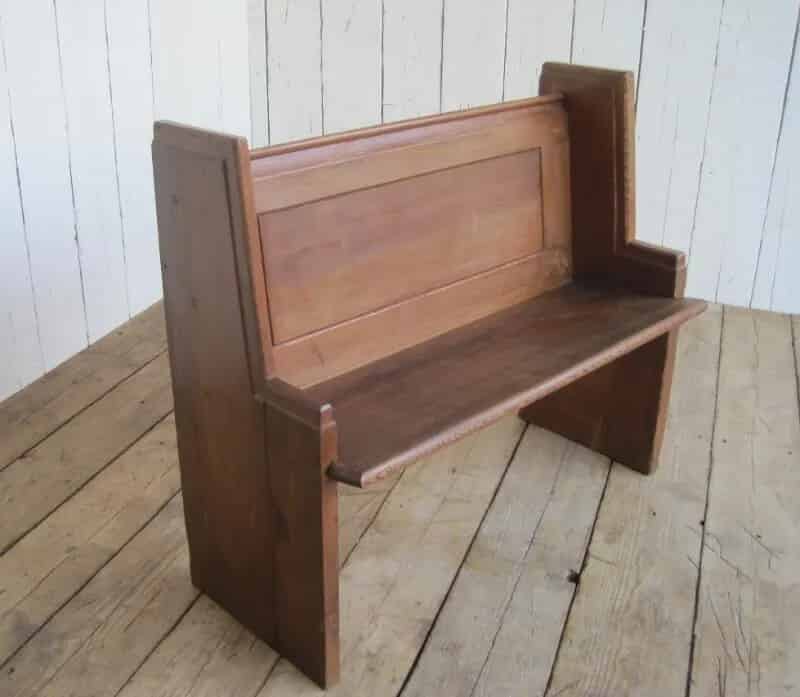 Antique Pine Church Pew