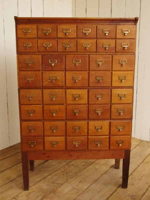 Bank of Oak Filing Drawers - 42 Bottle Wine Rack