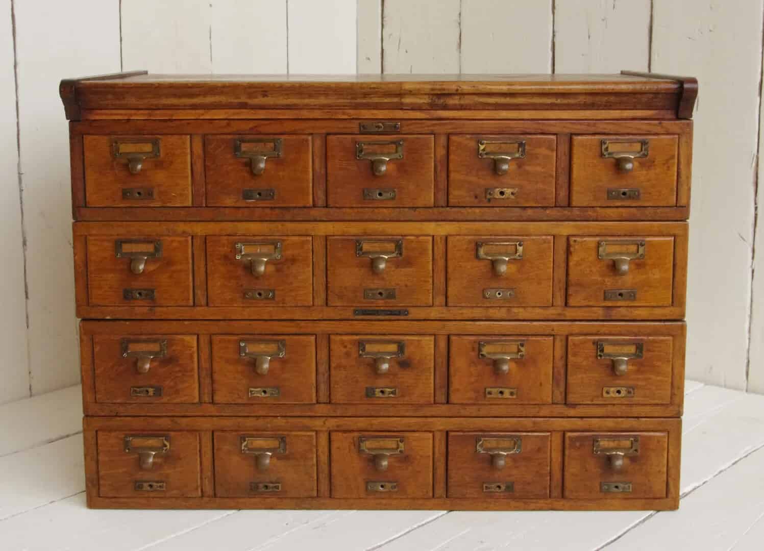 Bank of Oak Filing Drawers - 20 Bottle Wine Rack