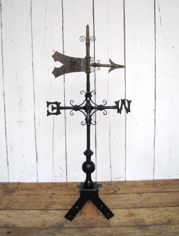 Antique Iron Weathervane with Copper Finial - 5751