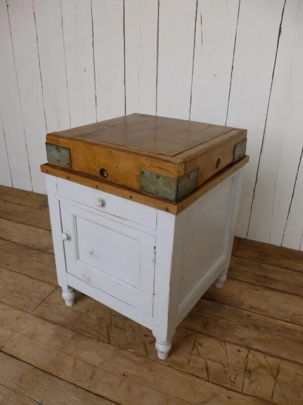 Butchers Block on Stand with Cupboard and Drawers - 5916