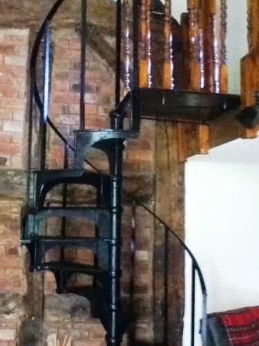 Antique Reclaimed Cast Iron Spiral Staircase 11 Step - 5929