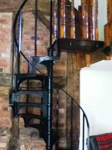 Salvaged Antique Cast Iron Spiral Staircase