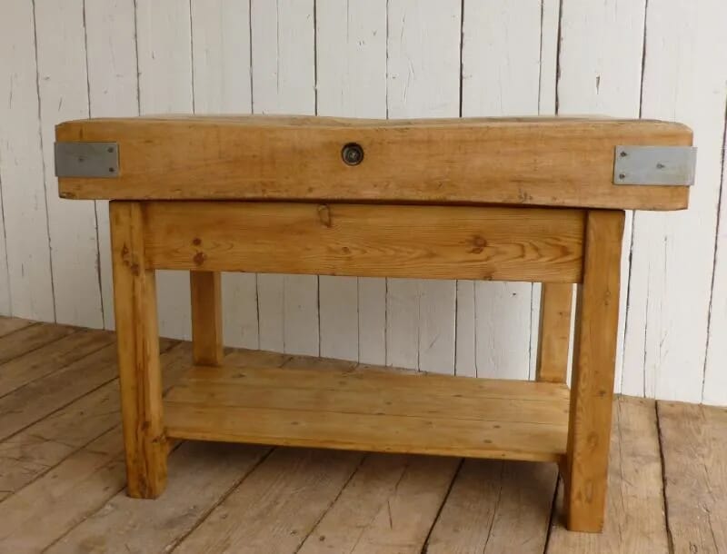Traditional Antique Butchers Chopping Block - 5797