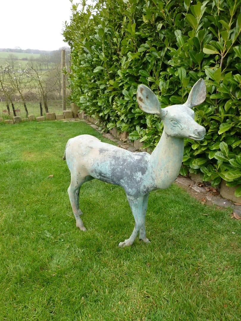Vintage Bronze Garden Statue - 5997