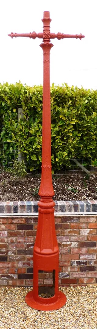 Antique Cast Iron Garden Lamp Post - 5967