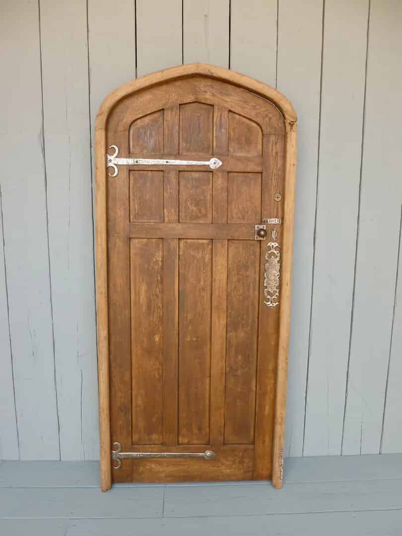 Reclaimed Antique Oak Door with Frame