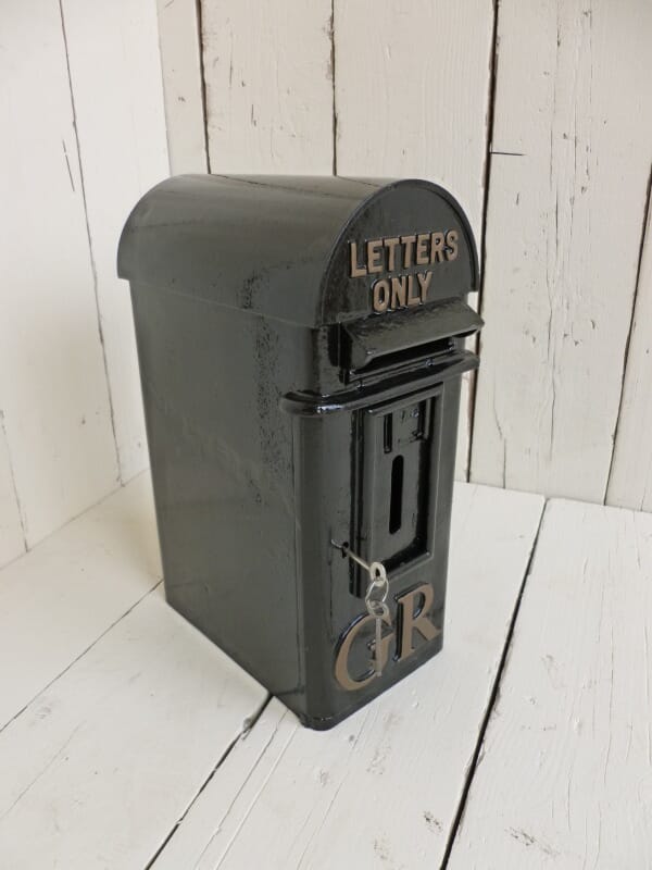 Black Original Royal Mail Pole Mounted Post Box - 5041