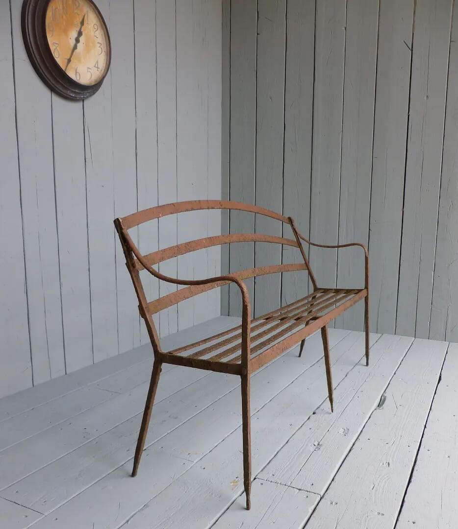 Wrought Iron Antique Garden Bench - 6057