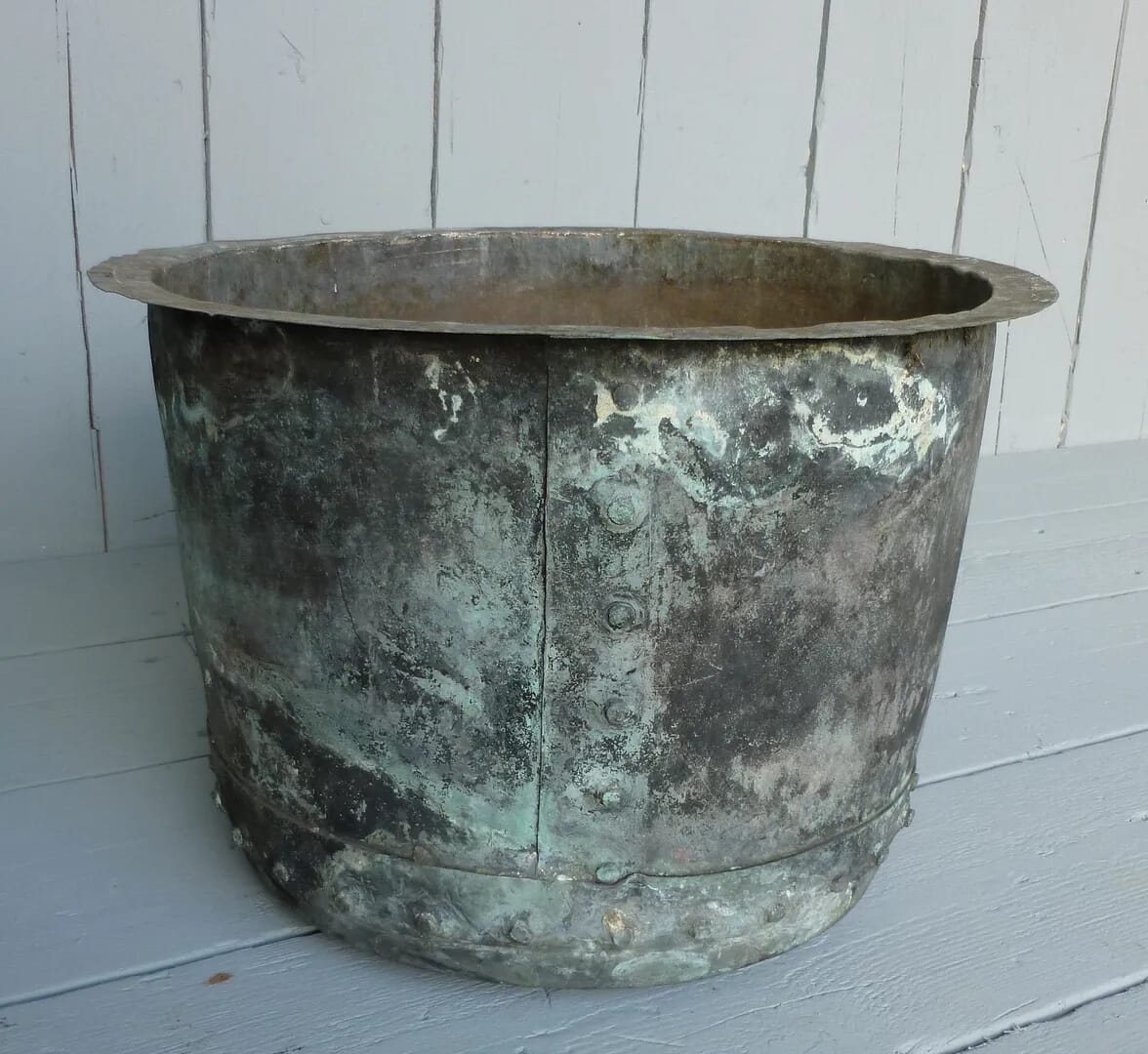 Antique Copper Garden Original Victorian Planter - 6092
