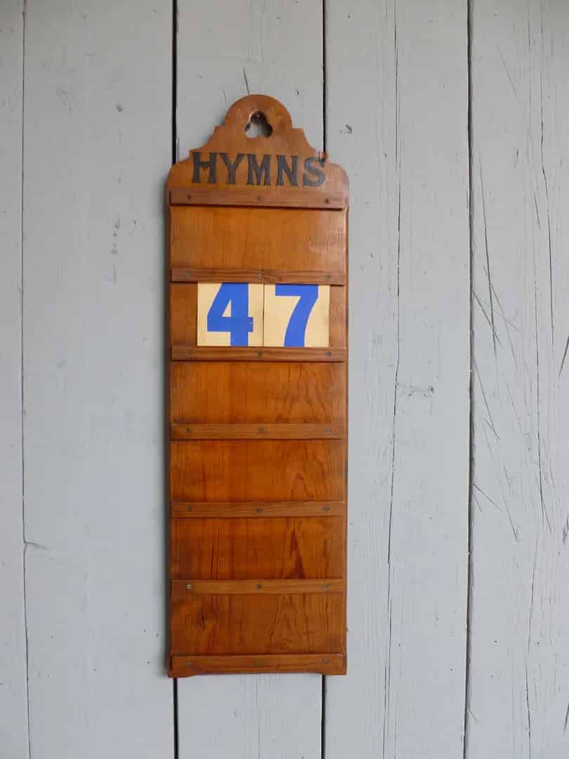 Antique Church Hymn Board
