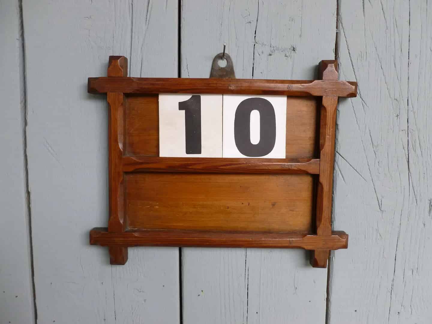 Antique Church Hymn Board