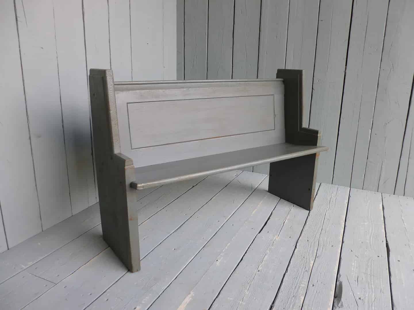 Antique Pine Church Pew