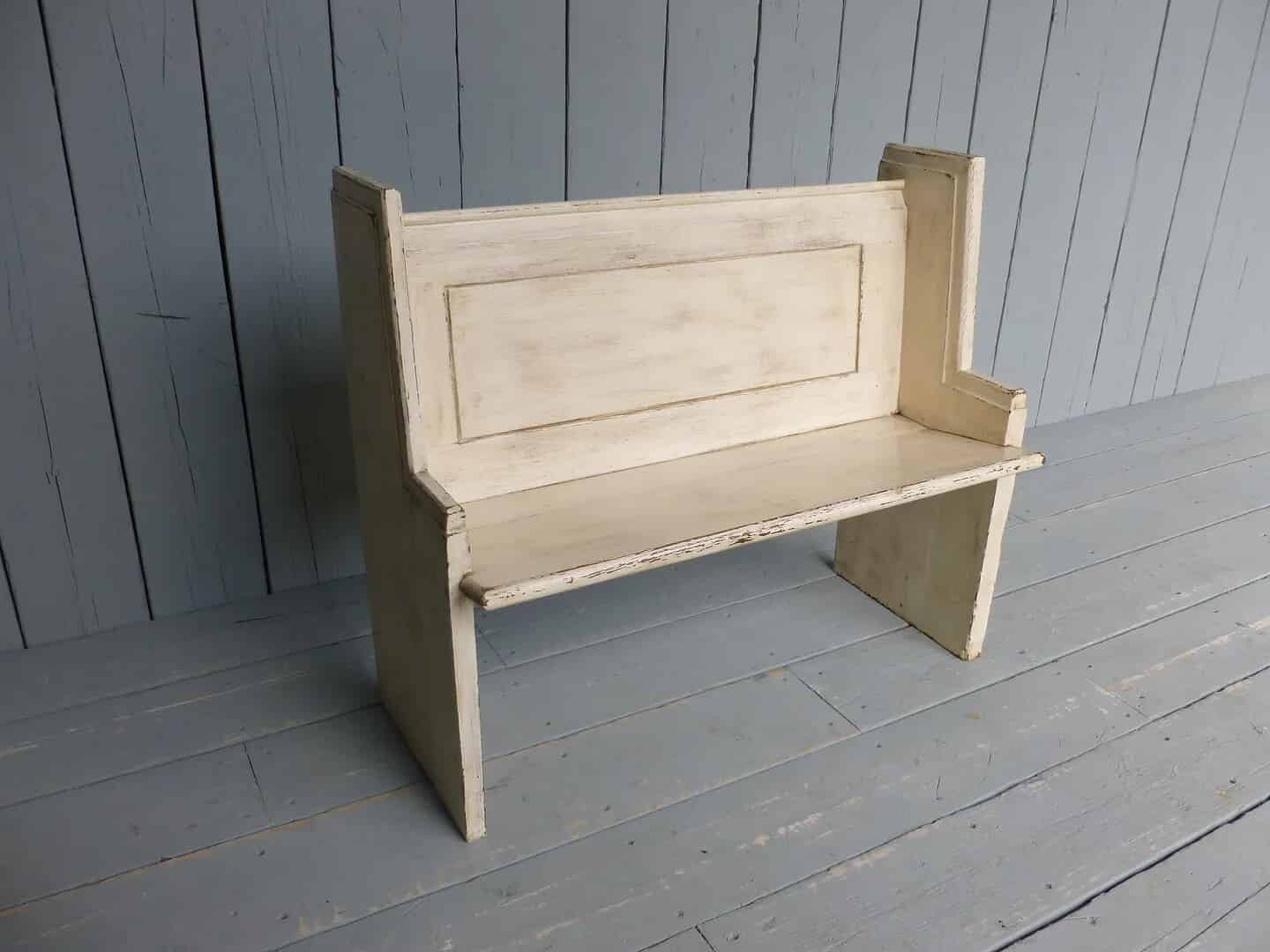 Antique Pine Church Pew