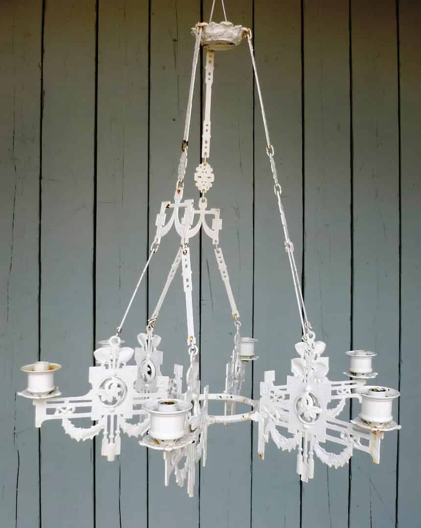 Reclaimed Cast Iron Chandelier