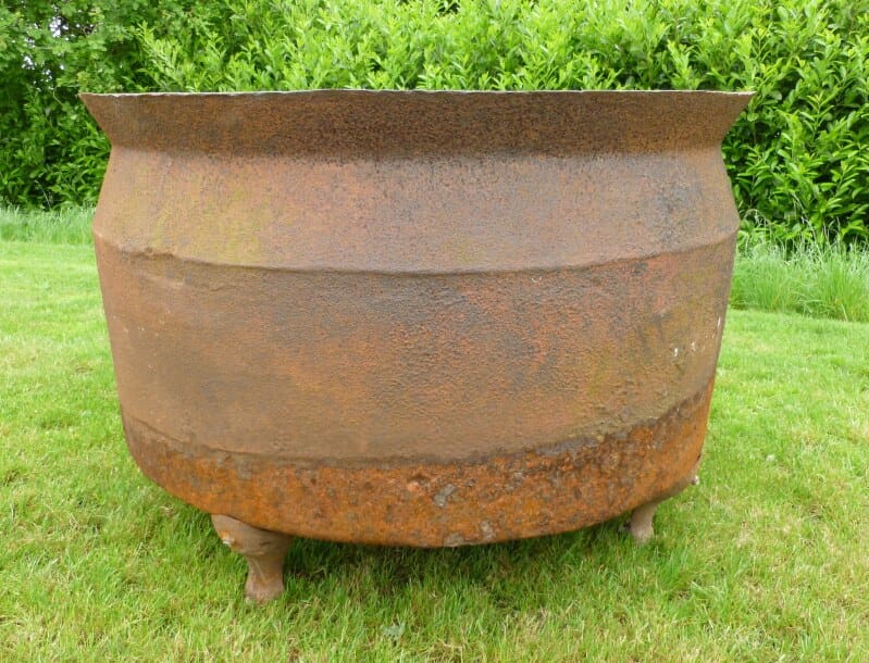 Original Victorian Antique Cast Iron Garden Planter - 6131