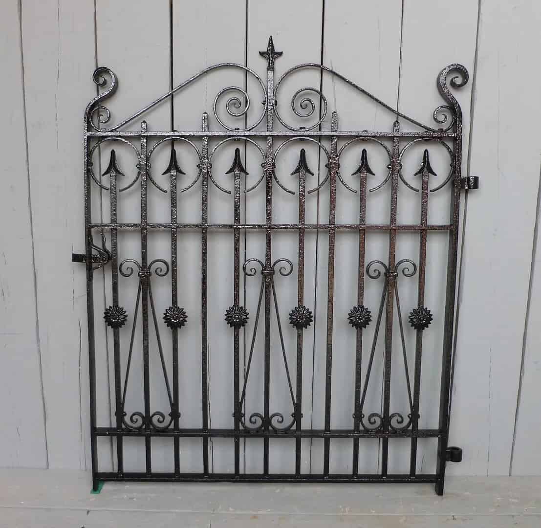 Antique Victorian Wrought Iron Pedestrian Gate