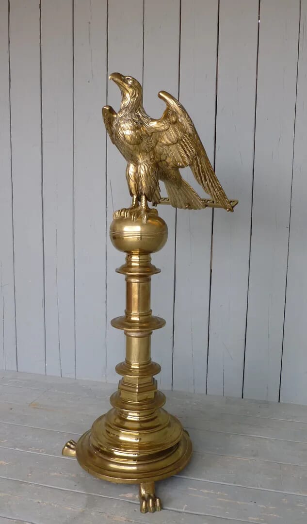 Antique Brass Church Eagle Lectern - 6180
