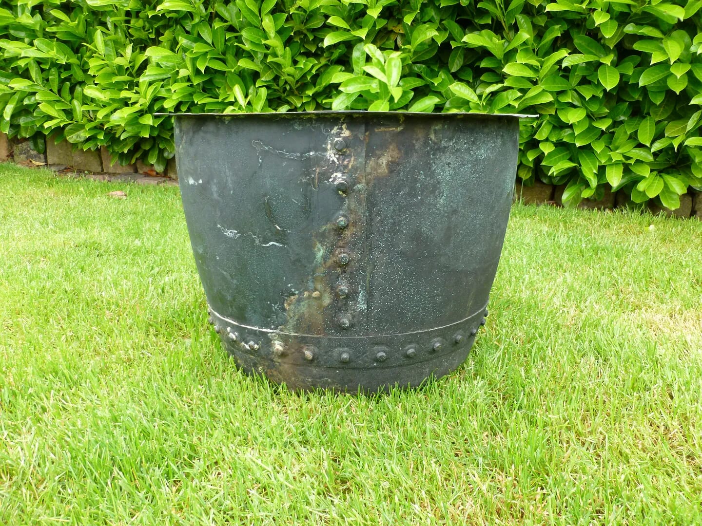 Original Victorian Copper Garden Pot - 6190