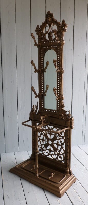 Antique Cast Iron Hall Stand - 6004