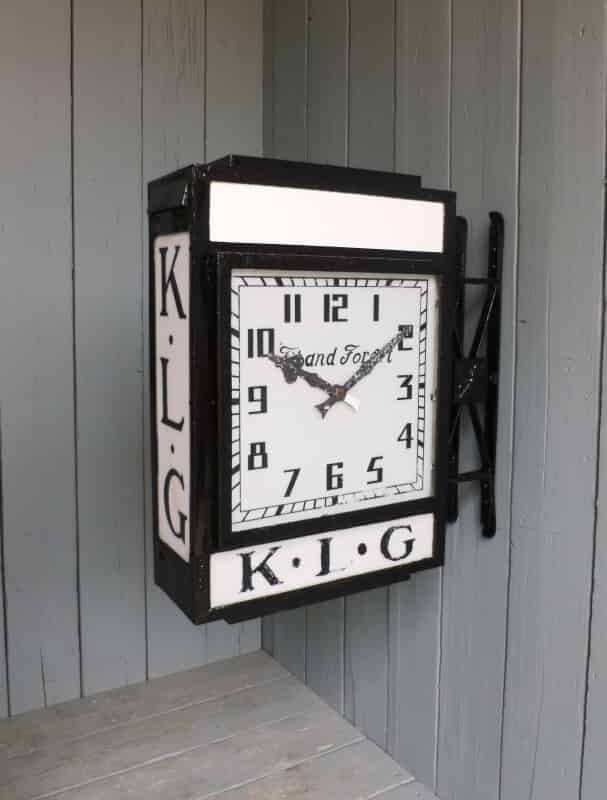 Vintage Double Sided KLG Spark Plug Advertising Clock