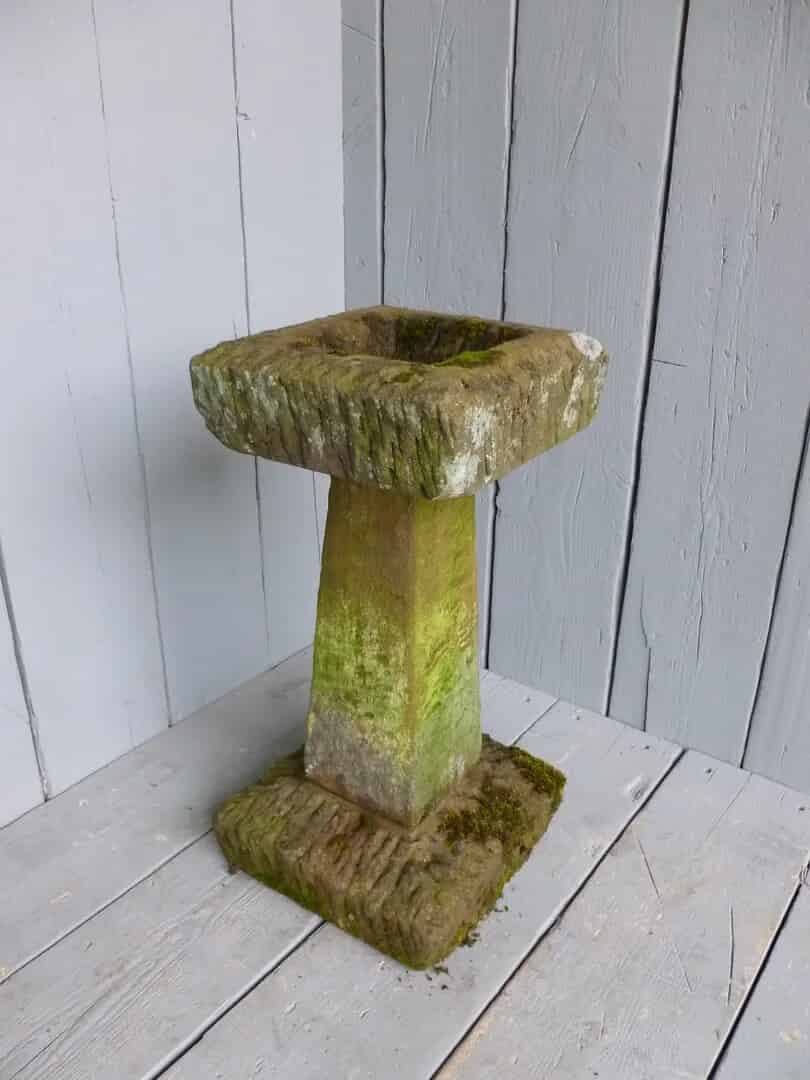 Antique Reclaimed Yorkstone Bird Bath
