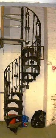 Antique Cast Iron Spiral Staircase & Balcony - 6149