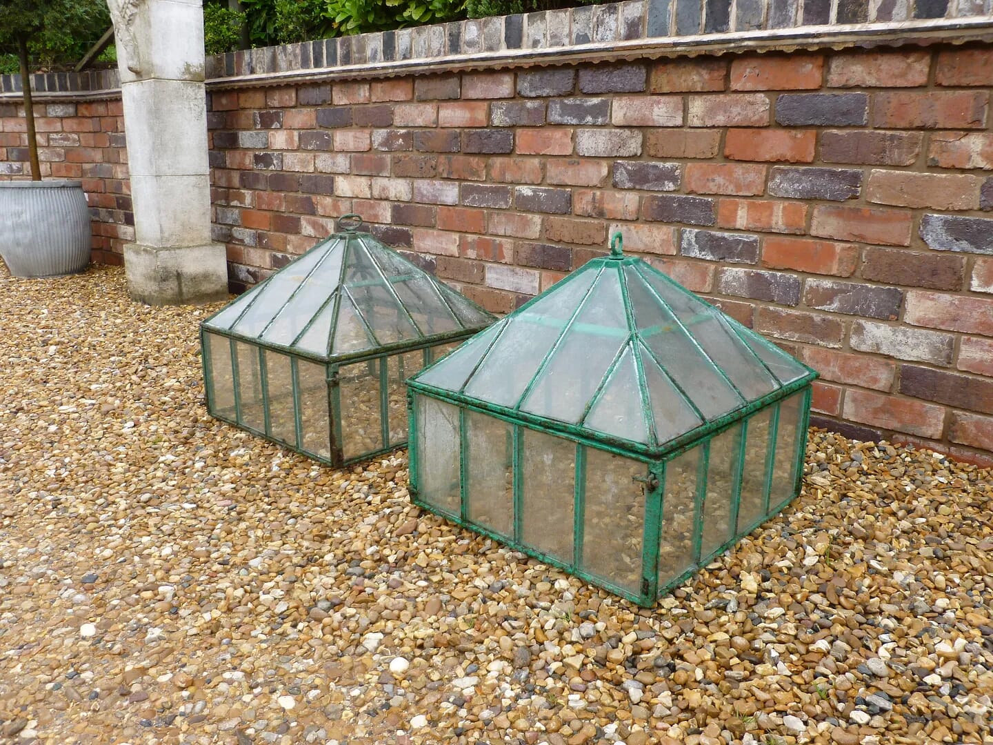Pair of Antique Garden Cloche's - 6213