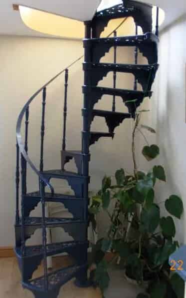Reclaimed Cast Iron Spiral Staircase