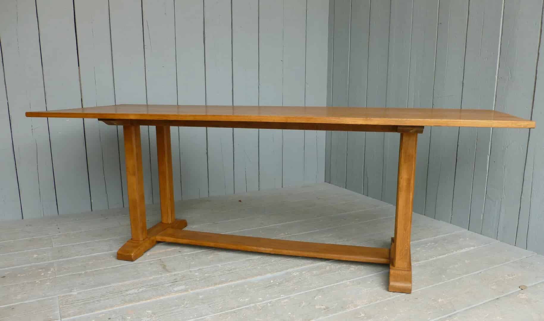Solid Oak Antique Refectory Dining Table