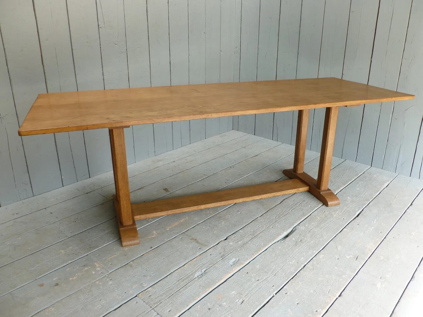 Solid Oak Antique Traditional Refectory Dining Table - 6279