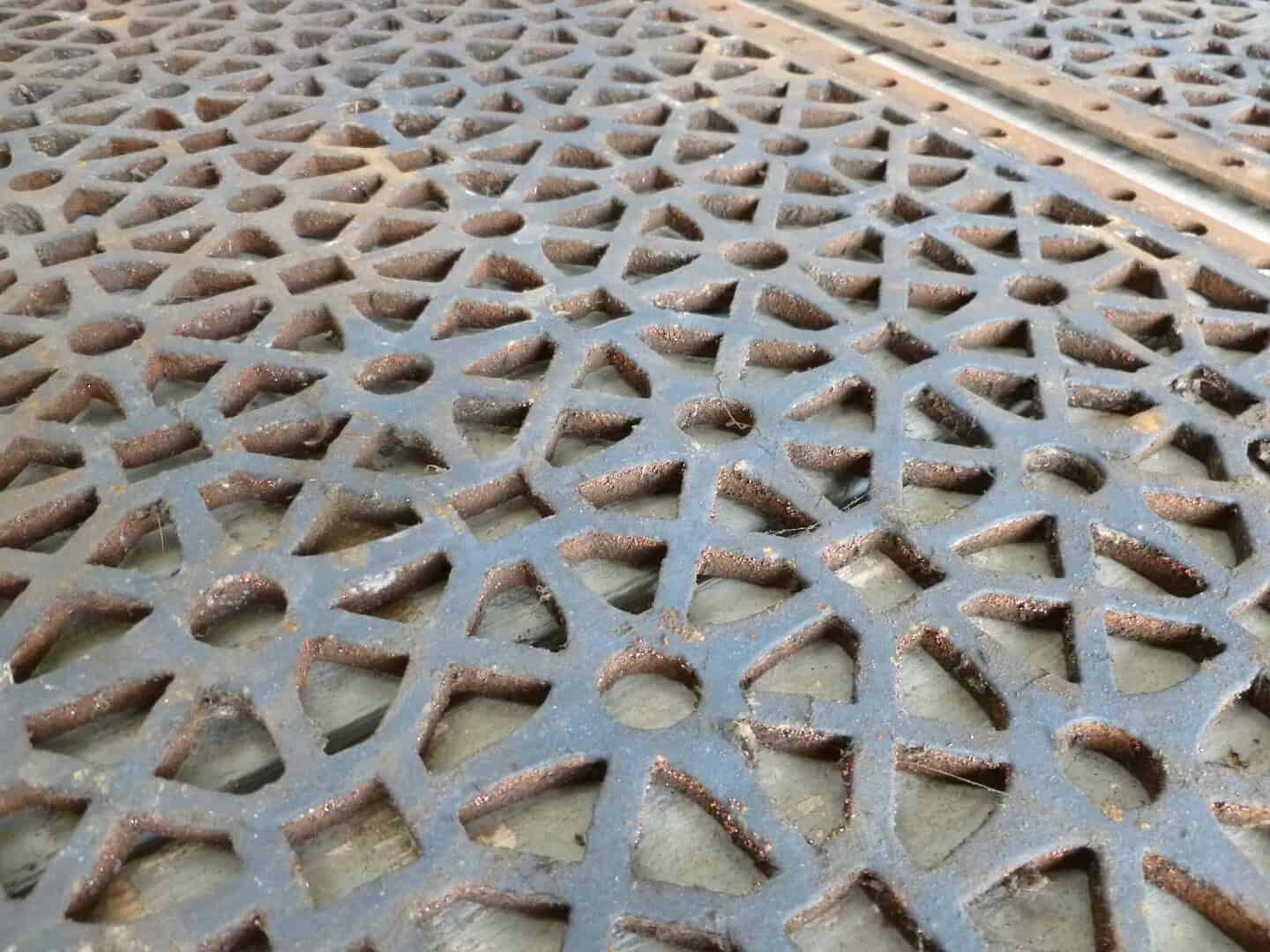 Pair of Cast Iron Floor Grilles